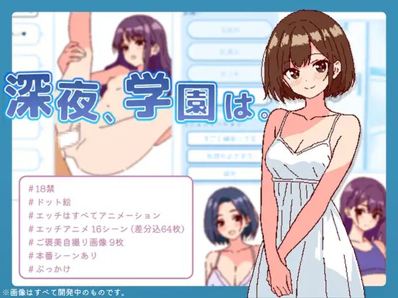 【爆款SLG/像素动态/PC】深夜学园 深夜、学園は。 Ver1.1.0 官方中文版 [PC]-破次元